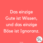 100 Ignoranz Sprüche [Zitate über Unwissenheit]