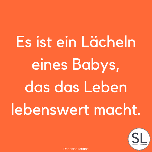 Baby Spruche Top 100 Suss Schon Von Herzen