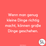 100 Kleine Dinge Sprüche und Zitate